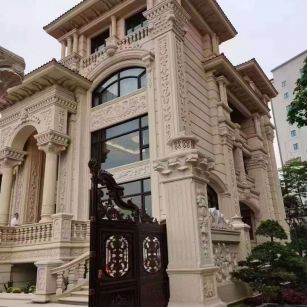 桂林黄金麻别墅外墙异形定制