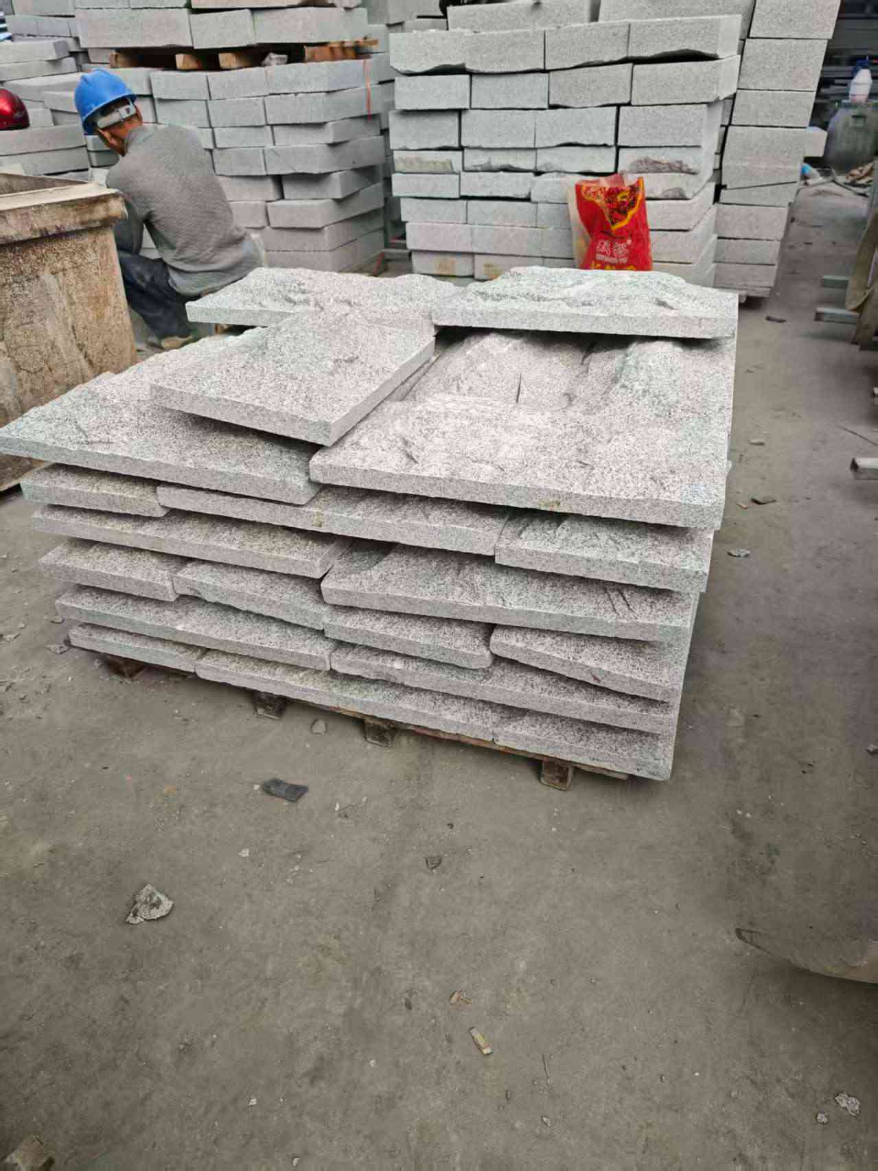 桂林芝麻白蘑菇石，自然面